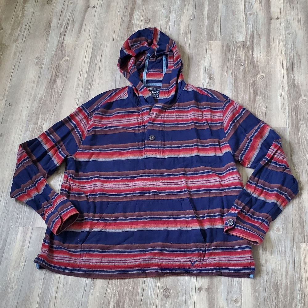 American Eagle poncho hoodie